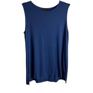 J.Jill Wearever Collection Size Medium Blue Tank Top Shirt Casual Basic Layering